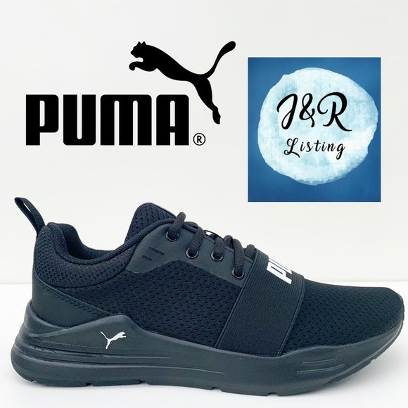 Puma Shoes - Puma Womens Wired Run Black Sneaker Shoes Size 7.5